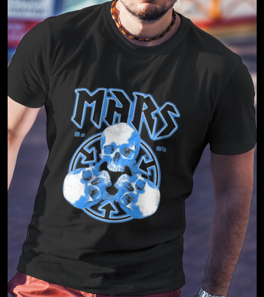 Thirty Seconds To Mars Blue Skulls European Tour 2027 T-Shirt