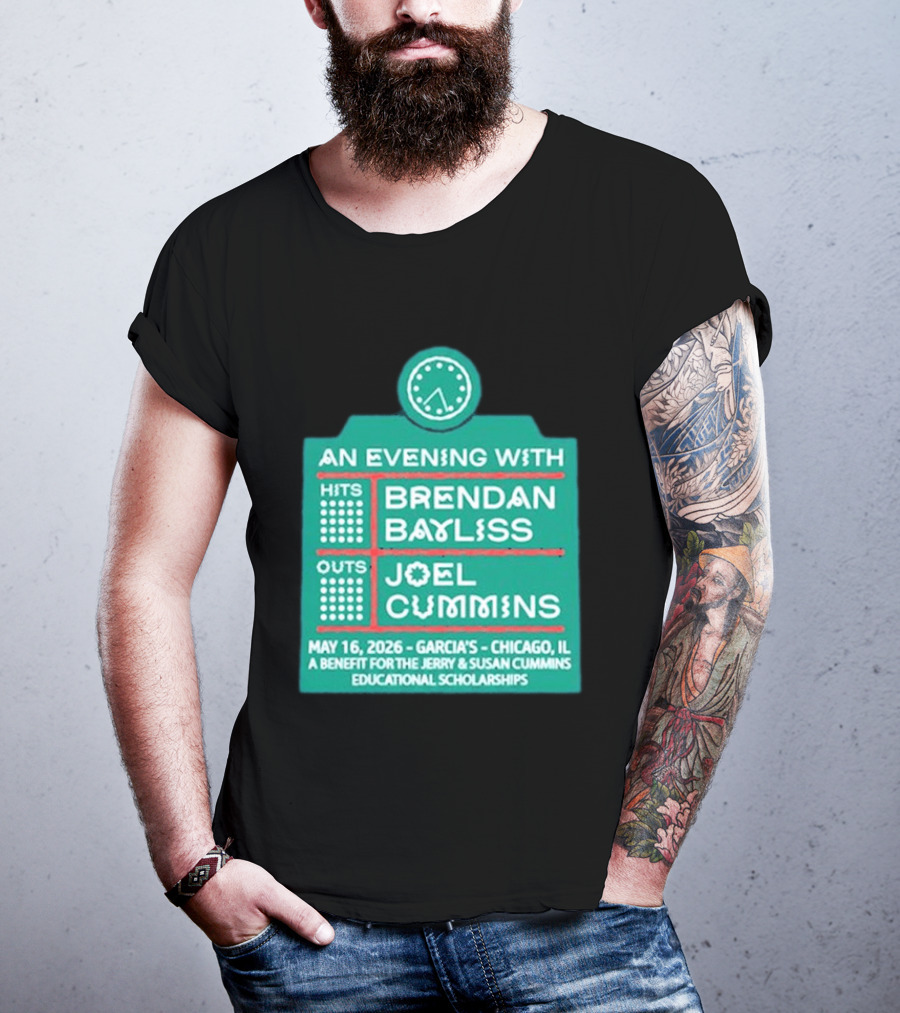 An Evening With Brendan Bayliss And Joel Cummins Garcia's Chicago May 16 2026 Benefit Event T-Shirt