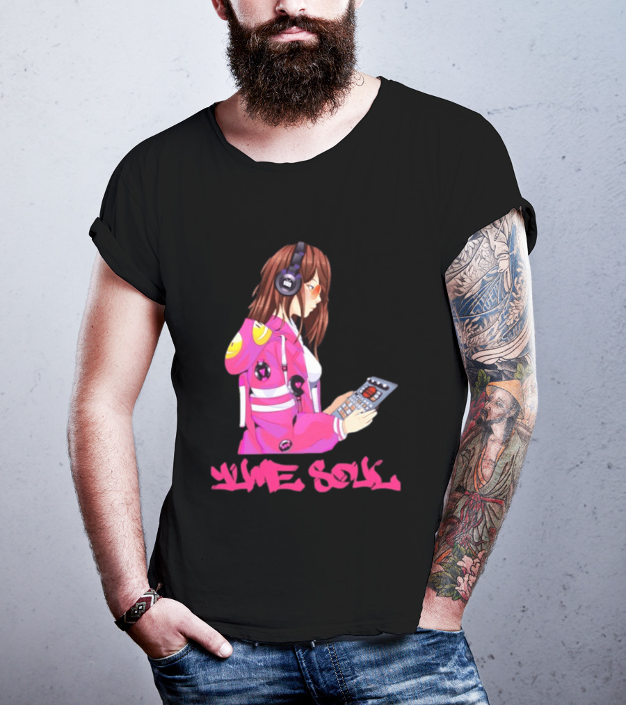 Yume Soul Anime Girl With Headphones And Game Controller T-Shirt