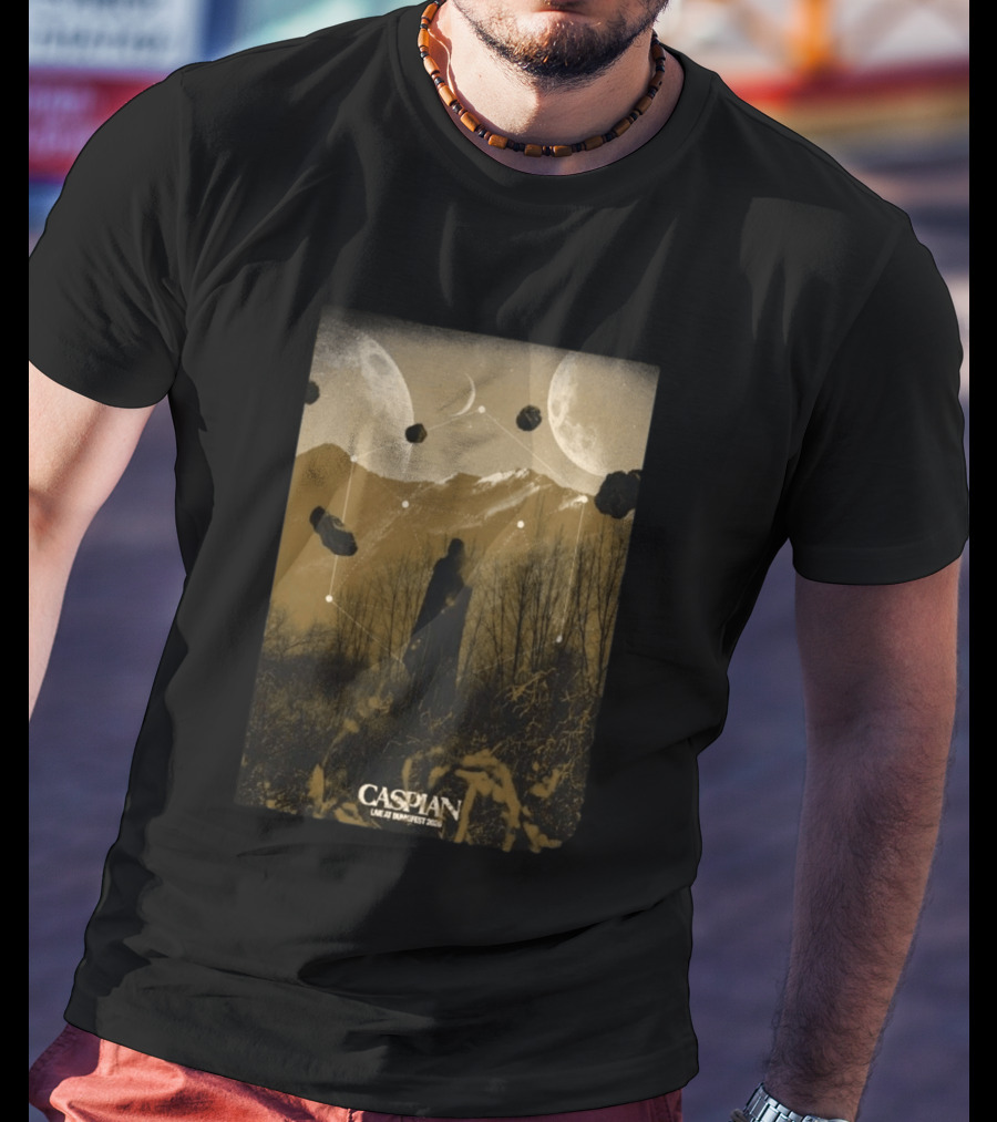 Caspian Zottegem Belgium Live At DunkFest 2026 Celestial Mountain Scene T-Shirt