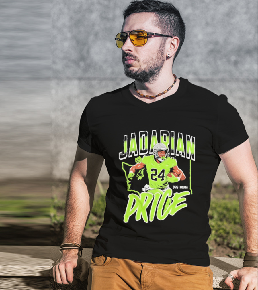 Jadarian Price 24 Seattle Football Running Back T-Shirt