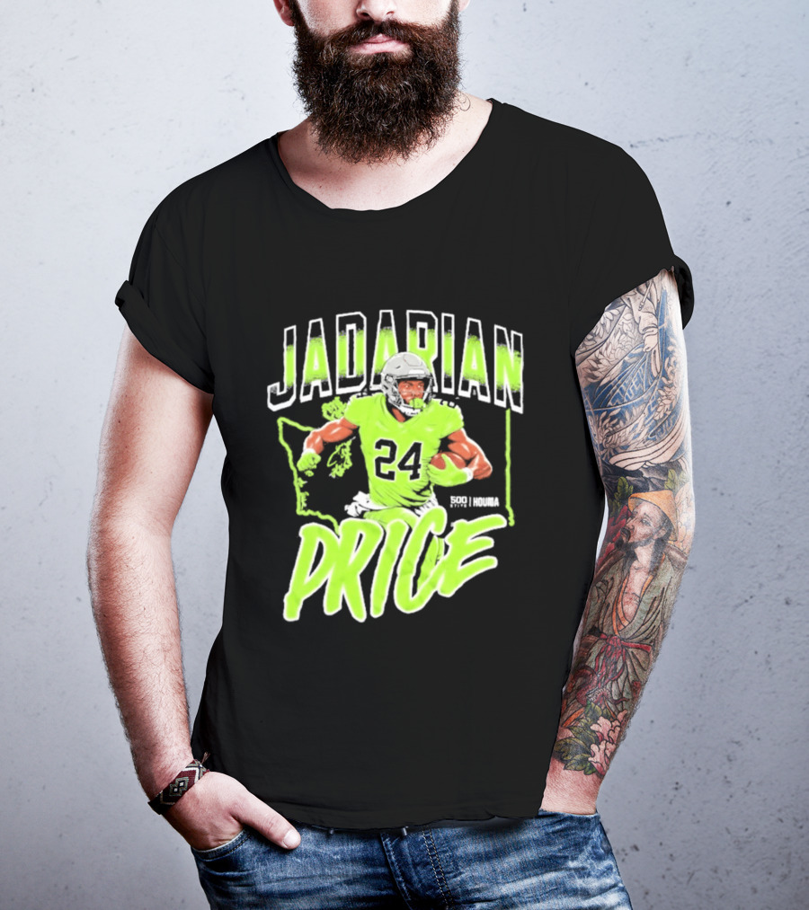Jadarian Price 24 Seattle Football Running Back T-Shirt