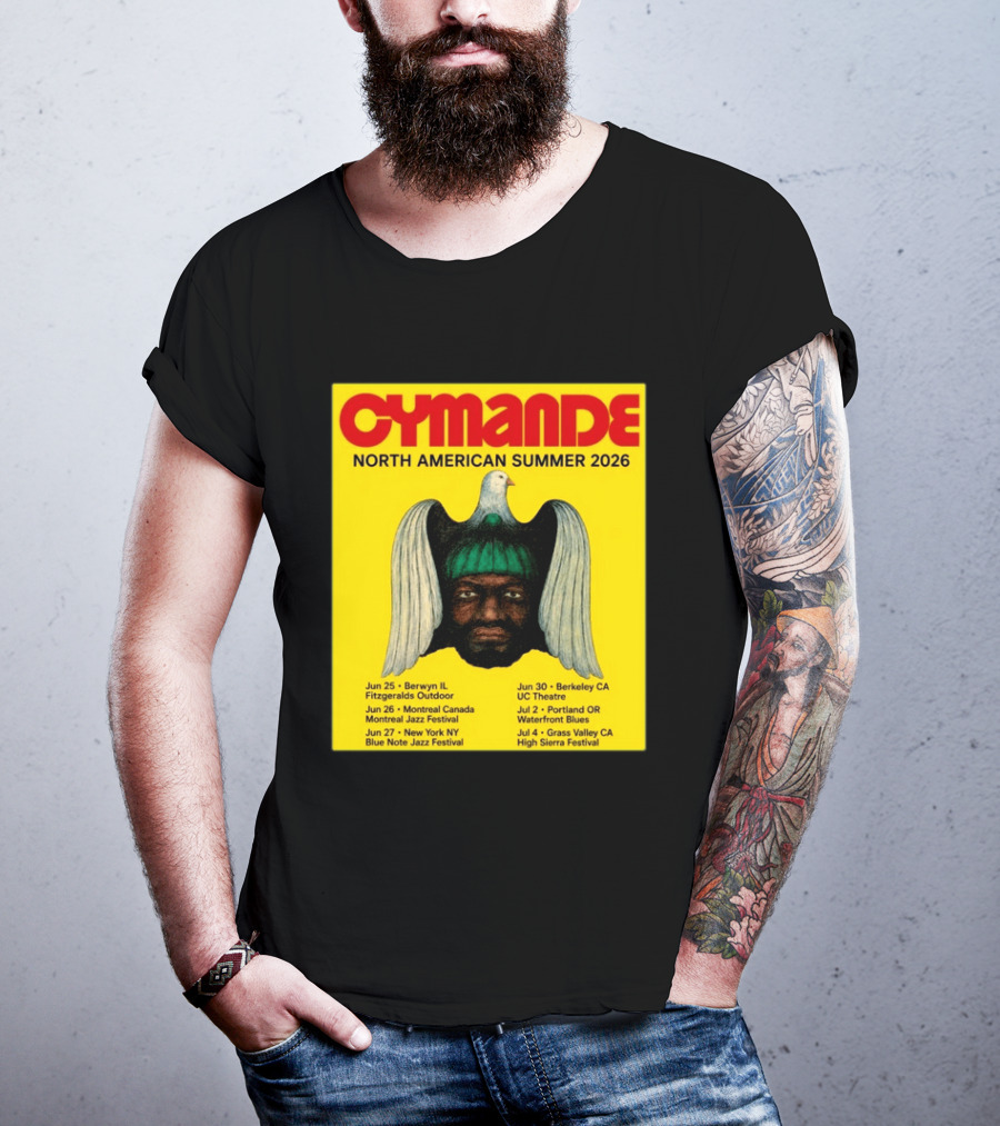 Cymande North American Summer 2026 Tour Dates And Locations T-Shirt