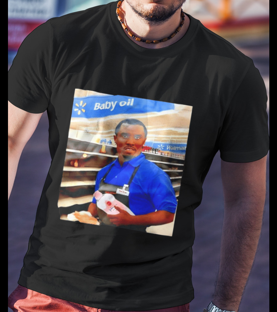 Walmart Baby Oil Diddy Employee Aisle T-Shirt