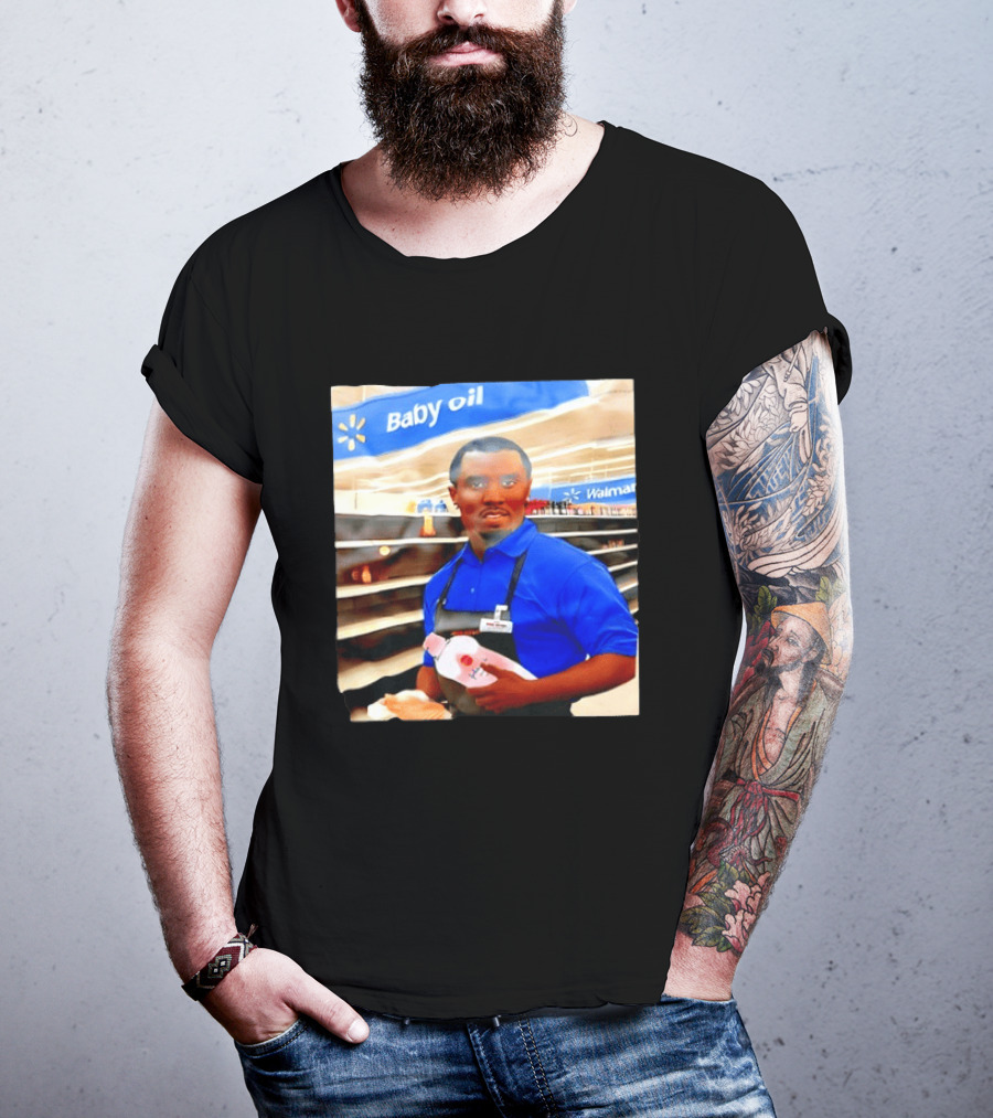Walmart Baby Oil Diddy Employee Aisle T-Shirt