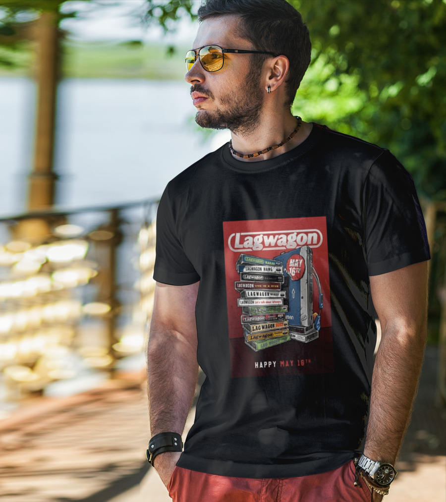Lagwagon Happy May 16th Tour San Francisco 2026 T-Shirt