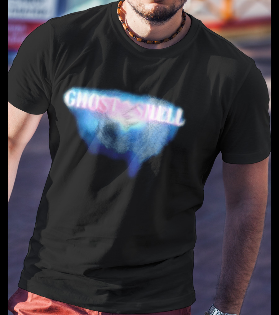 Ghost In The Shell Blue Illusion Polka Dot T-Shirt