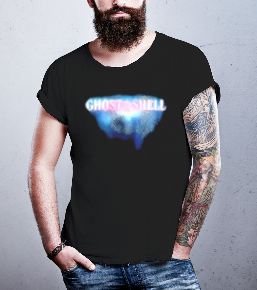 Ghost In The Shell Blue Illusion Polka Dot T-Shirt