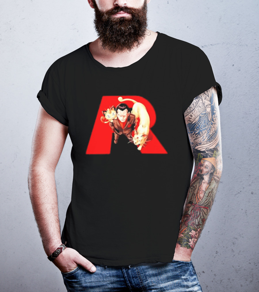 Giovanni Team Rocket Meowth Persian Pokémon Anime Fanart T-Shirt