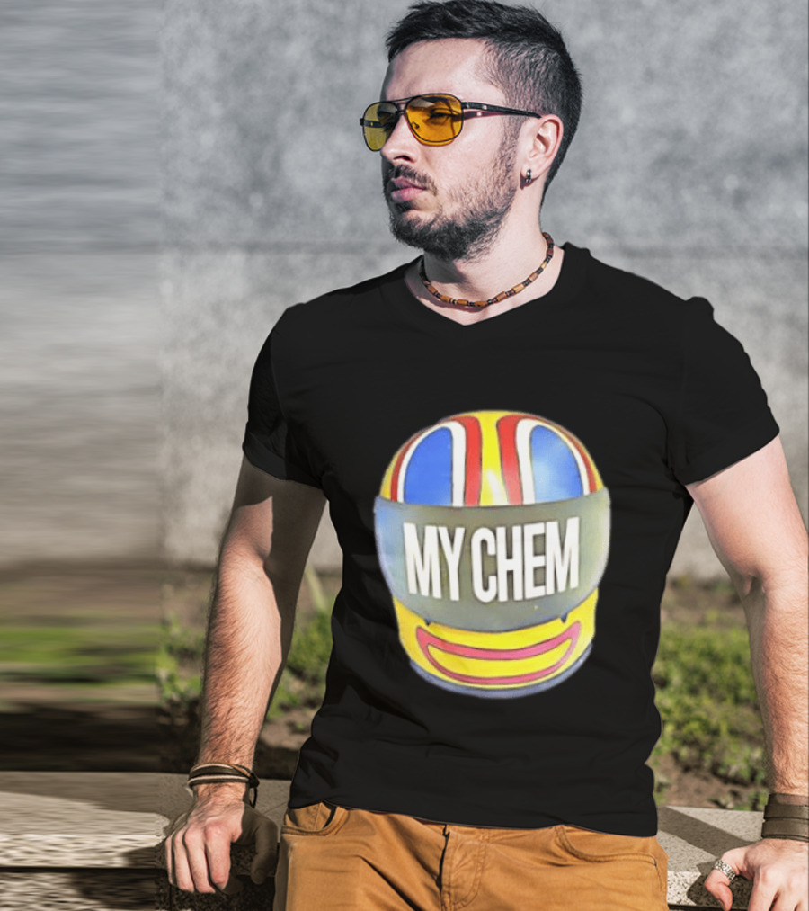 My Chem Helmet My Chemical Romance Music Lover Vibrant Racing T-Shirt