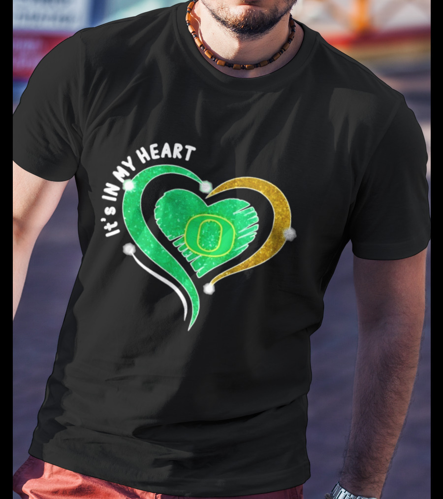 Oregon Ducks Heart 2026 Football Fan Pride T-Shirt