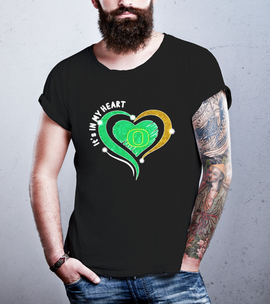 Oregon Ducks Heart 2026 Football Fan Pride T-Shirt