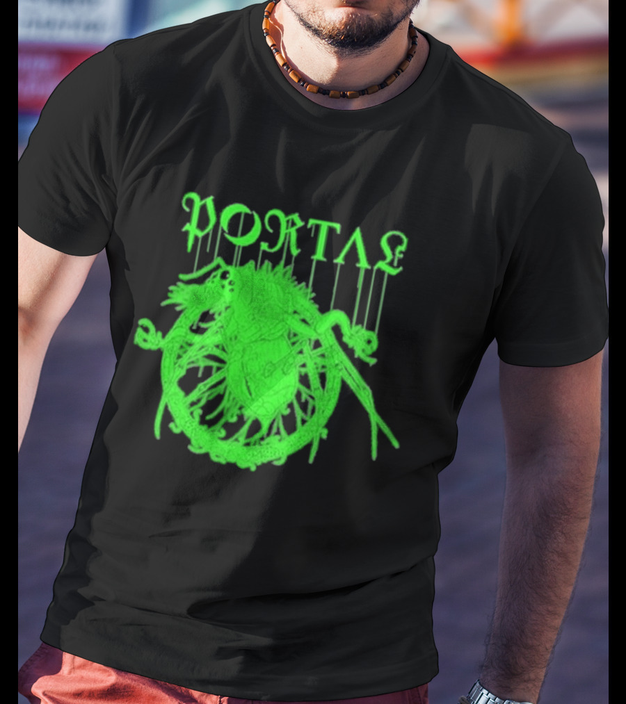 Portal Arachidonic Acid Sci Fi Creature Green Dripping T-Shirt