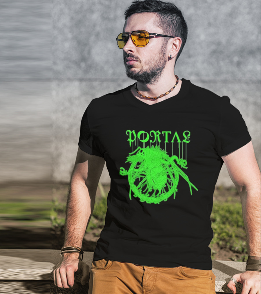 Portal Arachidonic Acid Sci Fi Creature Green Dripping T-Shirt