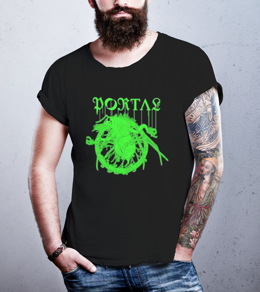 Portal Arachidonic Acid Sci Fi Creature Green Dripping T-Shirt