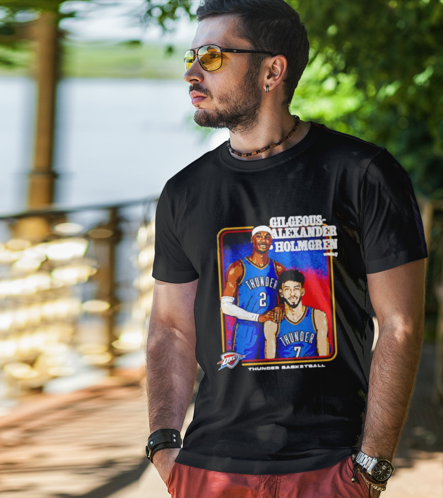 Gilgeous Alexander Holmgren OKC Thunder Basketball Step Brothers T-Shirt
