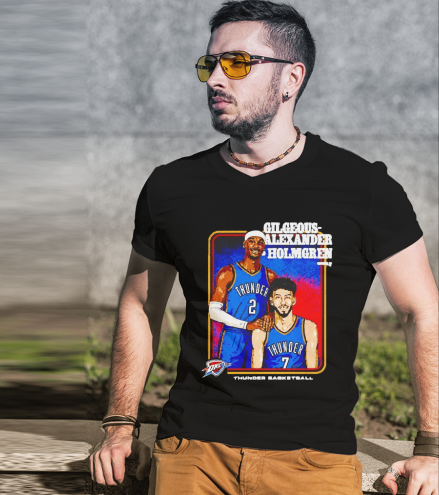 Gilgeous Alexander Holmgren OKC Thunder Basketball Step Brothers T-Shirt
