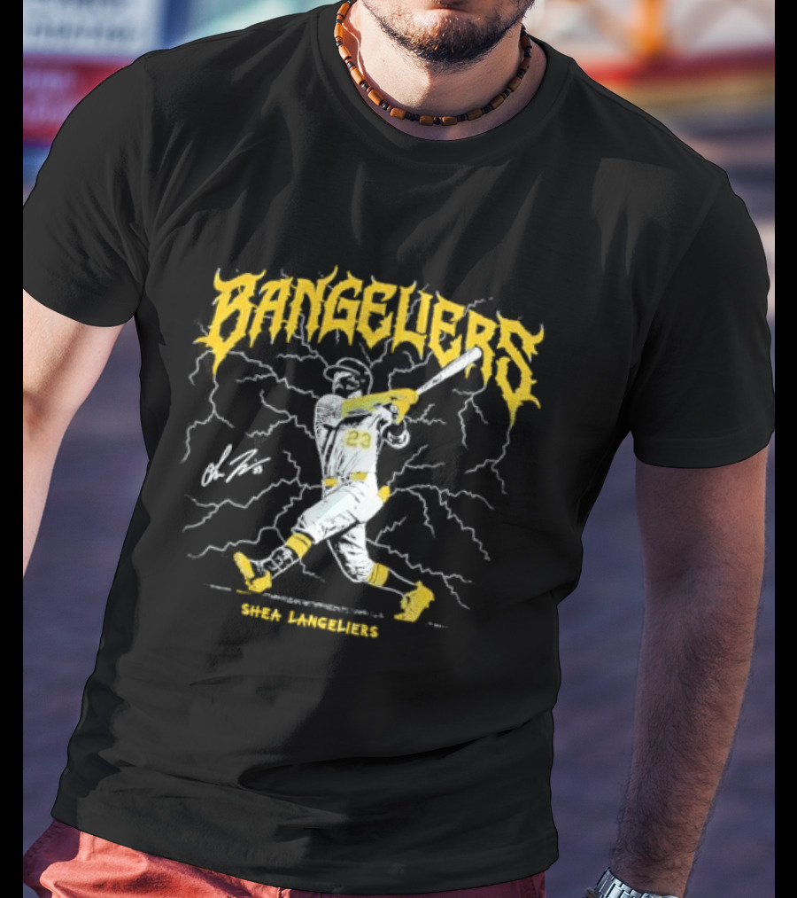 Bangeliers Shea Langeliers Oakland Athletics MLB Swing The Stick T-Shirt