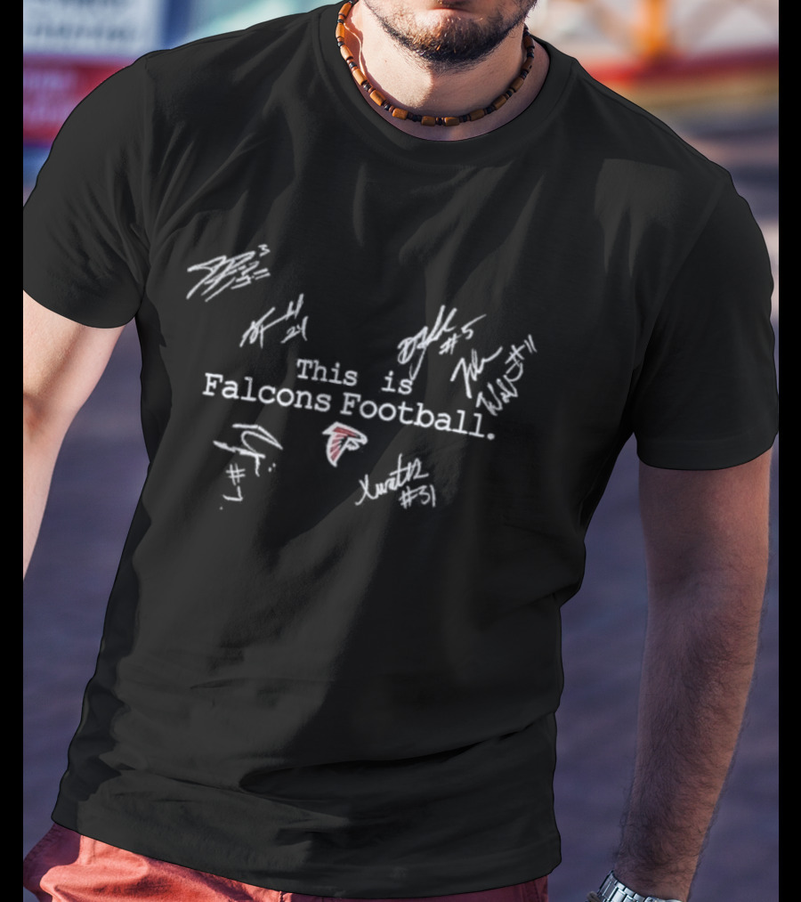This Is Falcons Football Atlanta Players Signatures T-Shirt