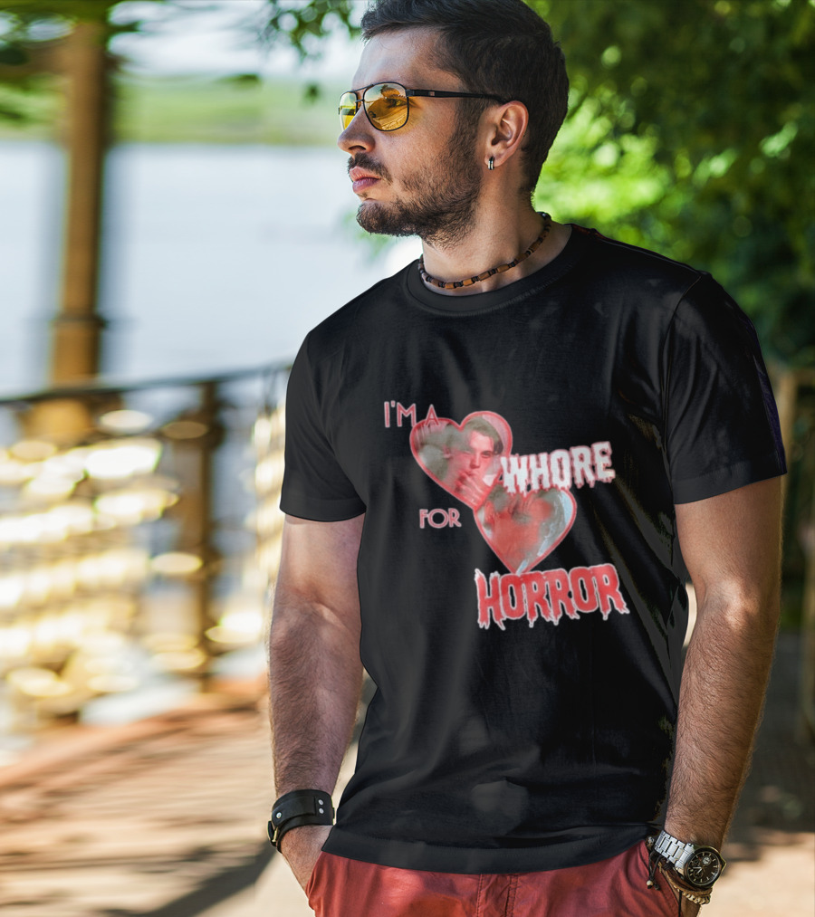 Billy Loomis I'm A Whore For Horror Bloody Heart T-Shirt