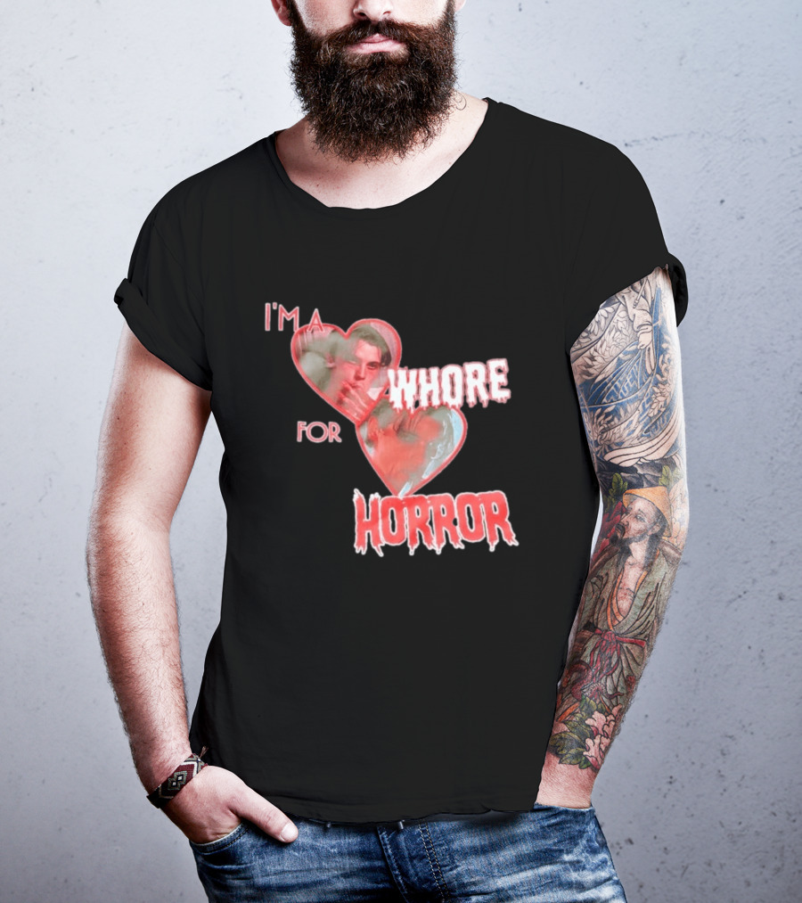 Billy Loomis I'm A Whore For Horror Bloody Heart T-Shirt