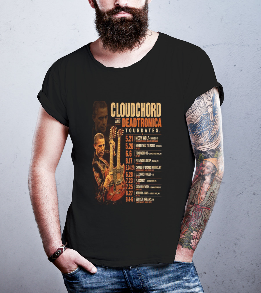 Cloudchord And Deadtronica Tourdates 2026 Meow Wolf Denver Secret Dreams Ohio T-Shirt