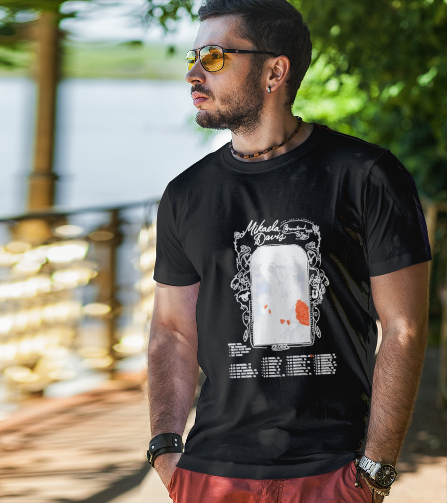 Mikaela Davis Graceland Way Tour 2026 With Dates And Rose Accents T-Shirt