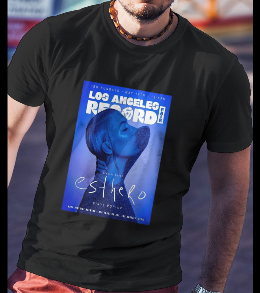 Los Angeles Record Fair May 17 Special Guest Esthero Vinyl Pop Up Arts District Brewing T-Shirt