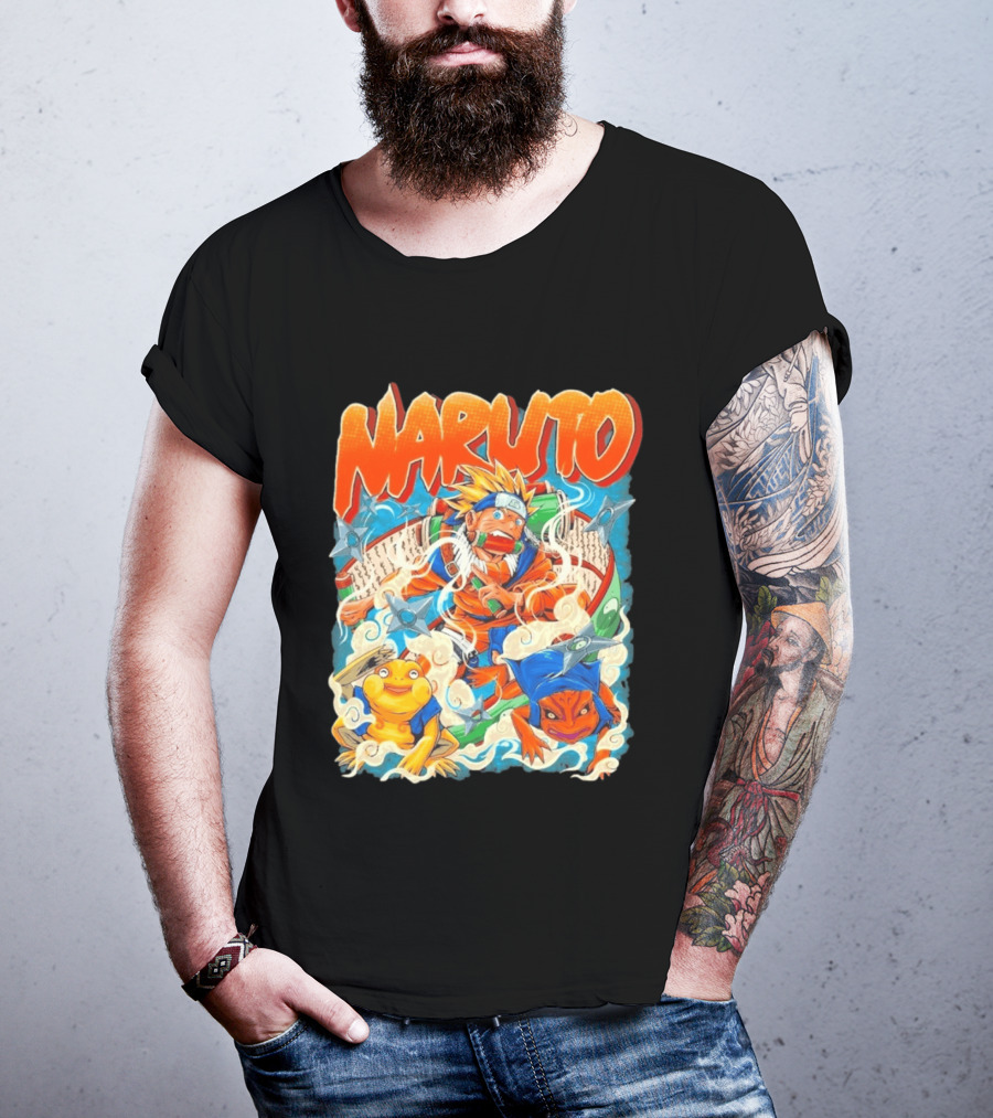 Naruto Uzumaki Toad Summoning Adventure Anime Ninja T-Shirt