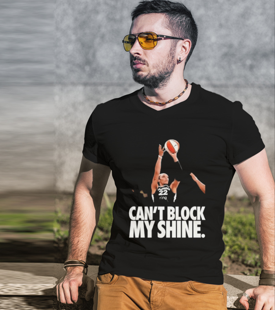 Can't Block My Shine A'ja Basketball Inspirational T-Shirt
