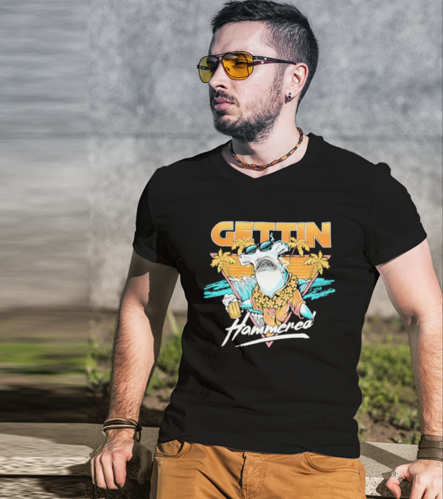 Gettin' Hammerhead Tropical Beach Vibes T-Shirt