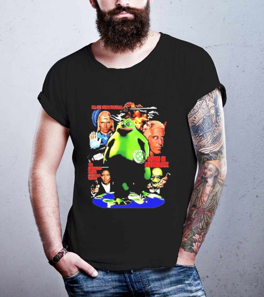 Pepe The Frog Ashtar Sheran I'll See You In Valhalla Goyim In Abundance T-Shirt