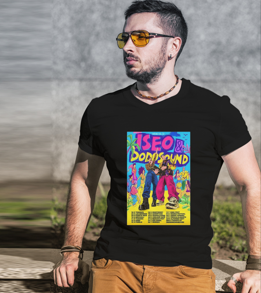 Iseo Dodosound Verano Tour 2026 Tenerife Guadalajara Zaragoza Fiesta T-Shirt