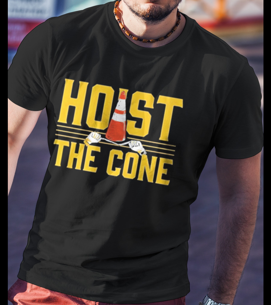 Pittsburgh Hoist The Cone Baseball Meme T-Shirt