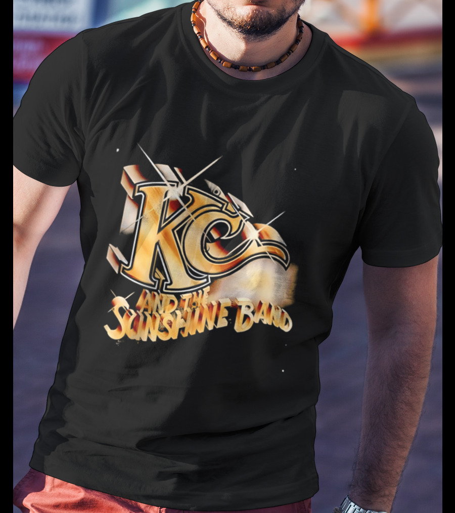 KC And The Sunshine Band Gold Logo Retro Disco T-Shirt