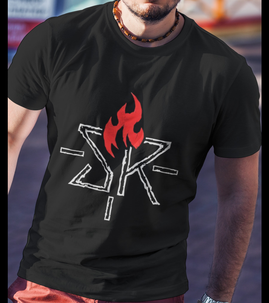 Seth Freakin Rollins SR Red Flame Wrestling T-Shirt