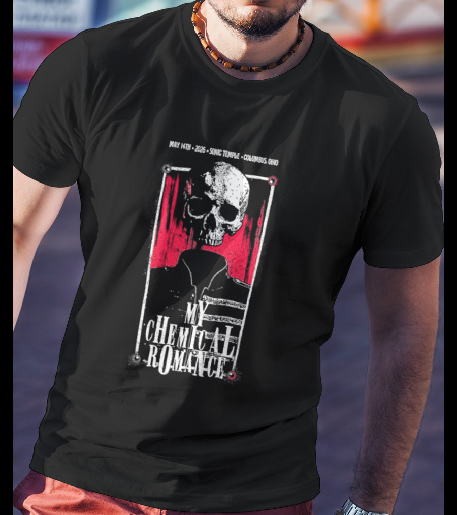 My Chemical Romance Skull May 14 2026 Columbus OH T-Shirt