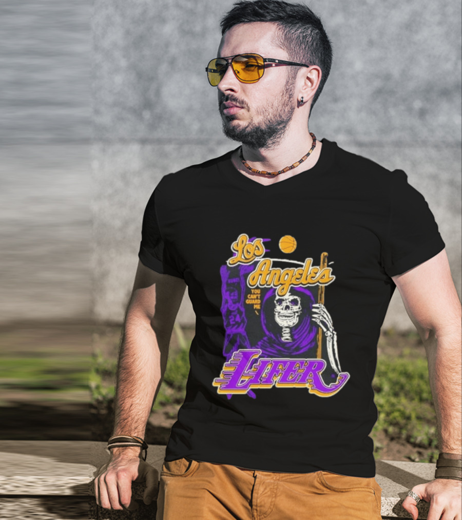 Los Angeles Lakers Lifer You Can't Guard Me Skeleton Basketball T-Shirt