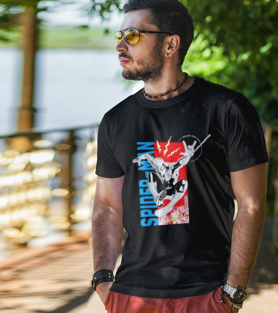 Spider Man Web Slinging Marvel Universe Brand New Day T-Shirt