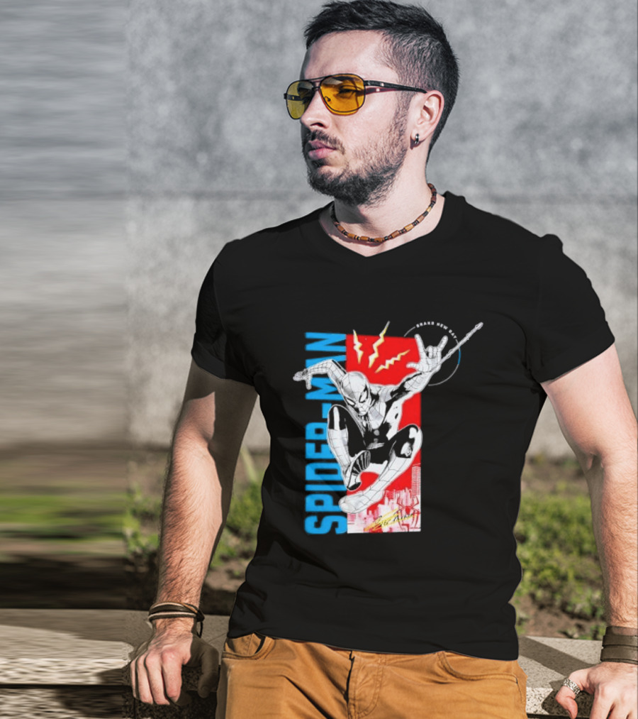 Spider Man Web Slinging Marvel Universe Brand New Day T-Shirt