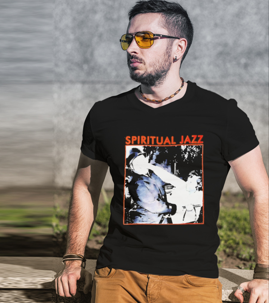 Spiritual Jazz Horn Player Watercolor T-Shirt