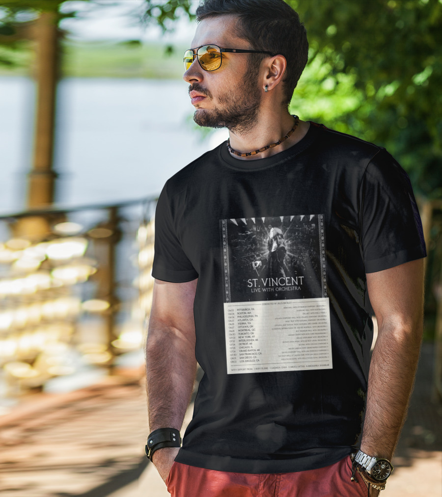 St Vincent Live With Orchestra 2026 Tour Conducted By Jules Buckley Dates And Locations T-Shirt