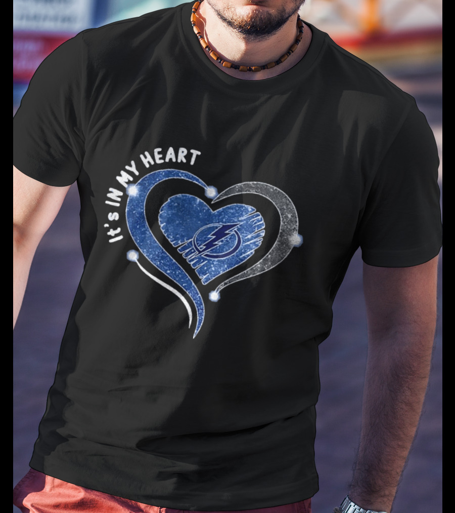 Tampa Bay Lightning It's In My Heart Hockey NHL 2026 T-Shirt