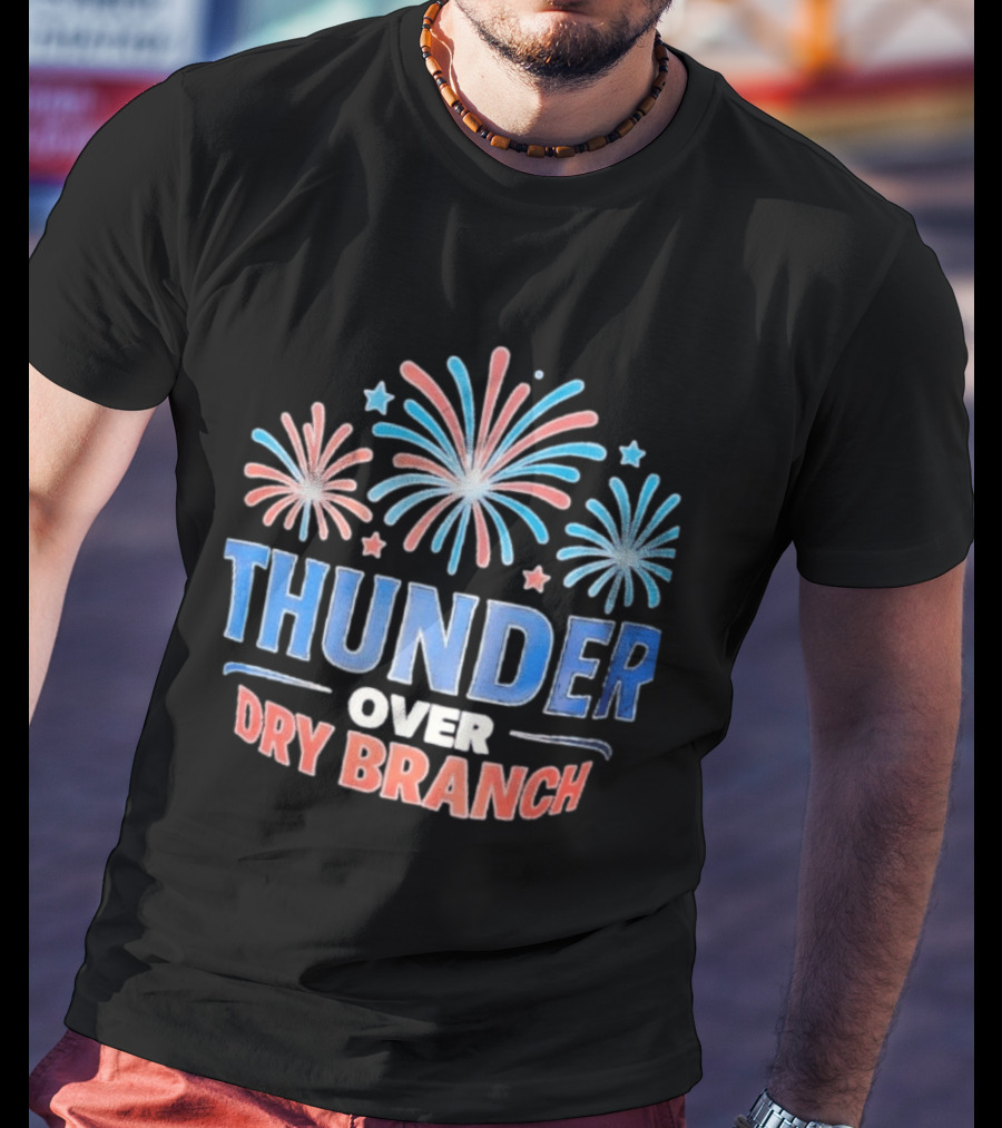 Thunder Over Dry Branch Fireworks Celebration Stars T-Shirt