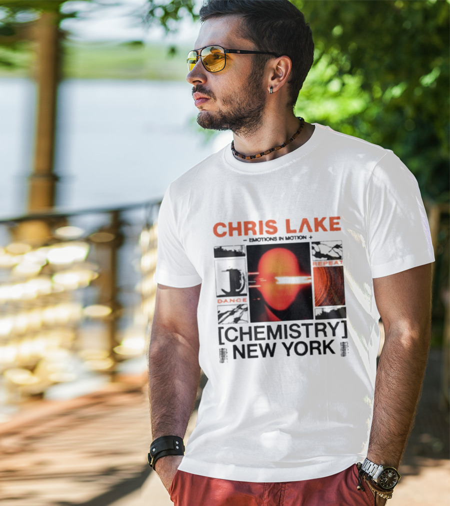 CHRIS LAKE Emotions In Motion Chemistry Dance New York T-Shirt