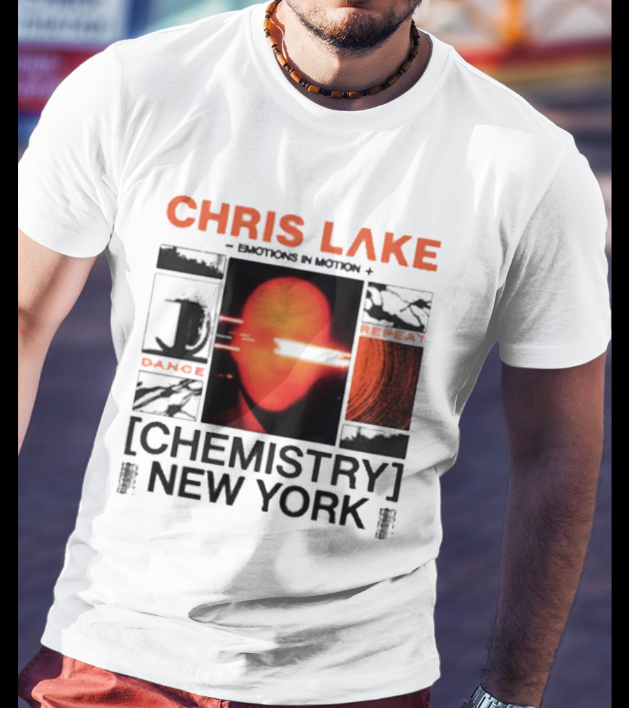 CHRIS LAKE Emotions In Motion Chemistry Dance New York T-Shirt