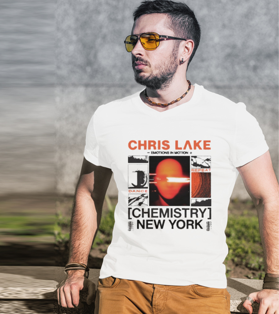 CHRIS LAKE Emotions In Motion Chemistry Dance New York T-Shirt