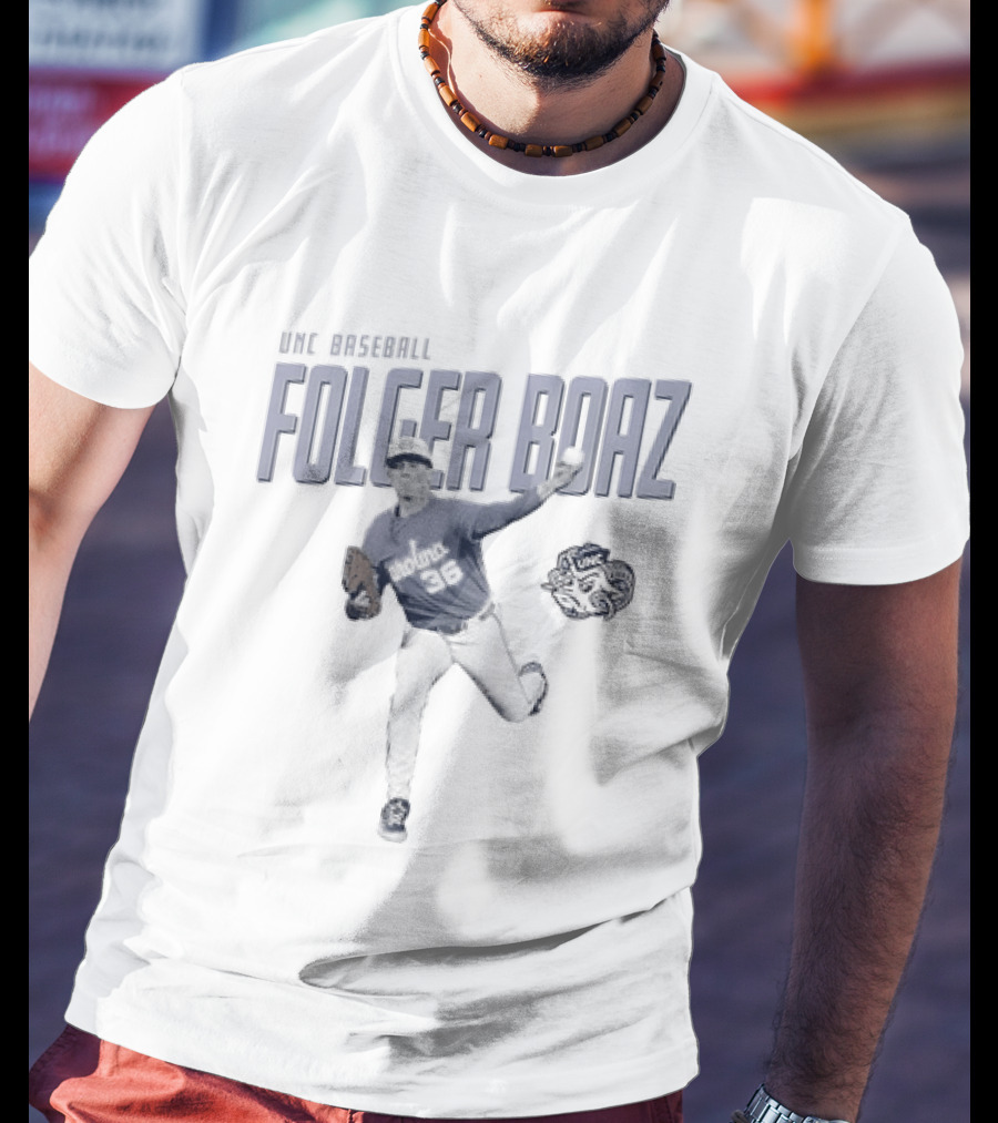 UNC Asheville Folger Boaz North Carolina Tar Heels Baseball Player And Ram T-Shirt