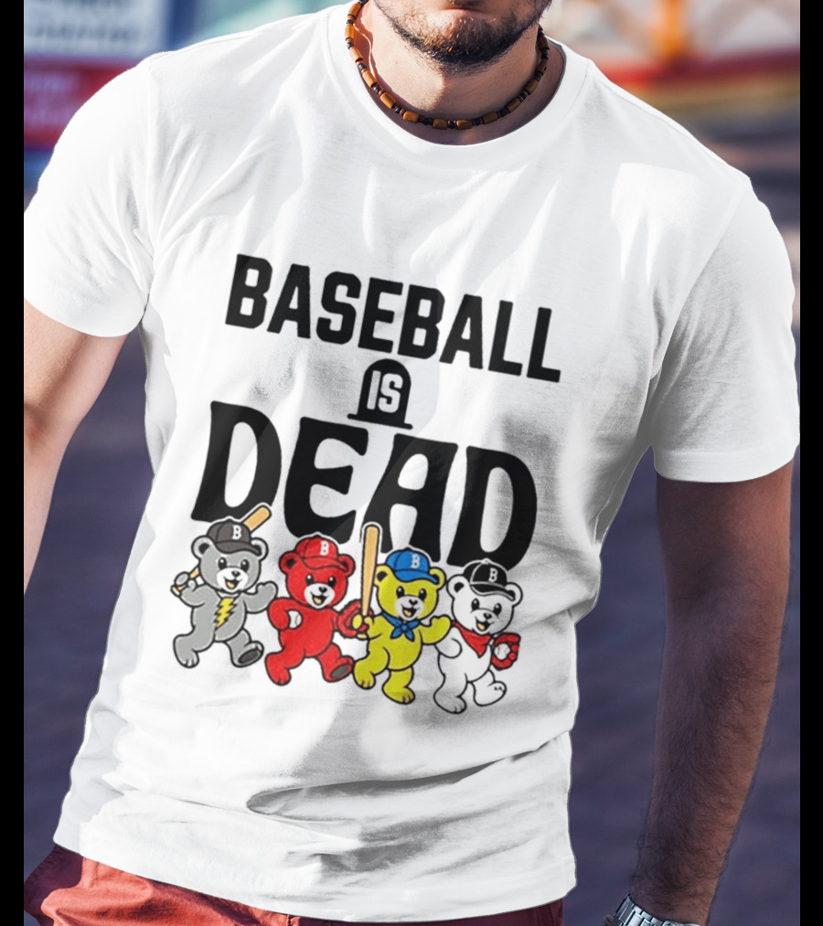 Grateful Dead Baseball Bears Is Dead Night T-Shirt