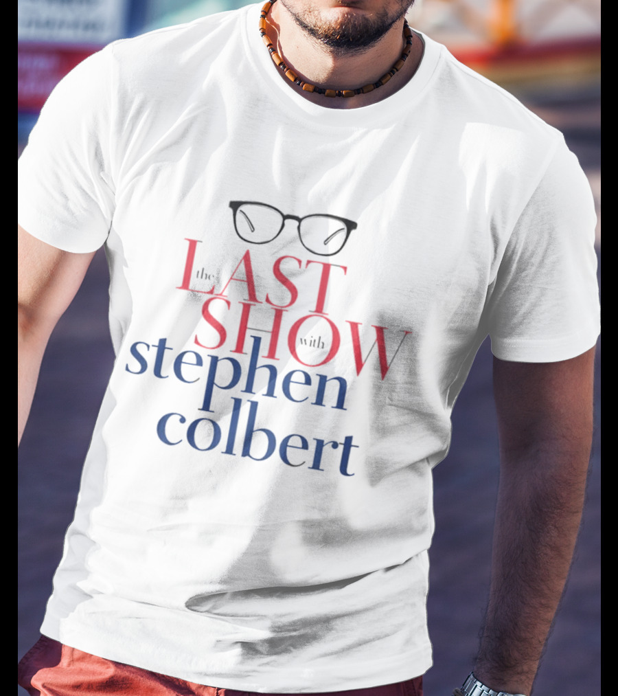 The Last Show With Stephen Colbert Glasses T-Shirt